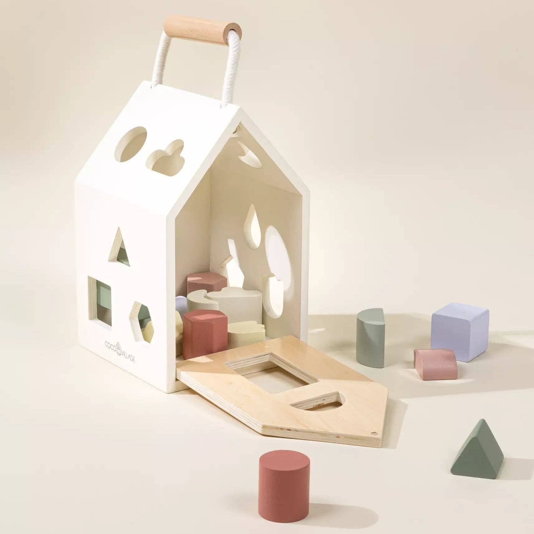 Wooden Shapes Sorting House - DIGS