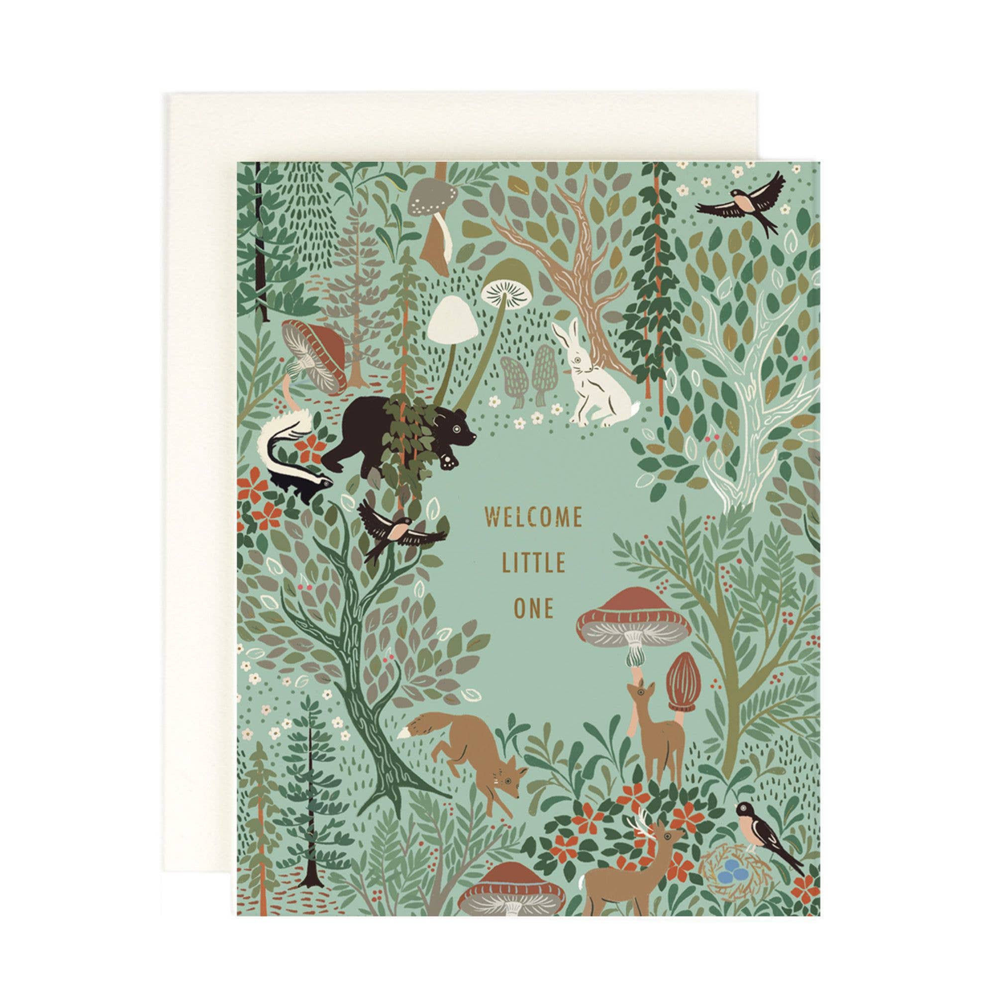 Woodland Baby Card - DIGS