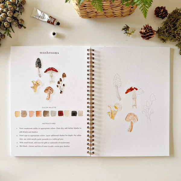 Woodland Watercolor Workbook - DIGS