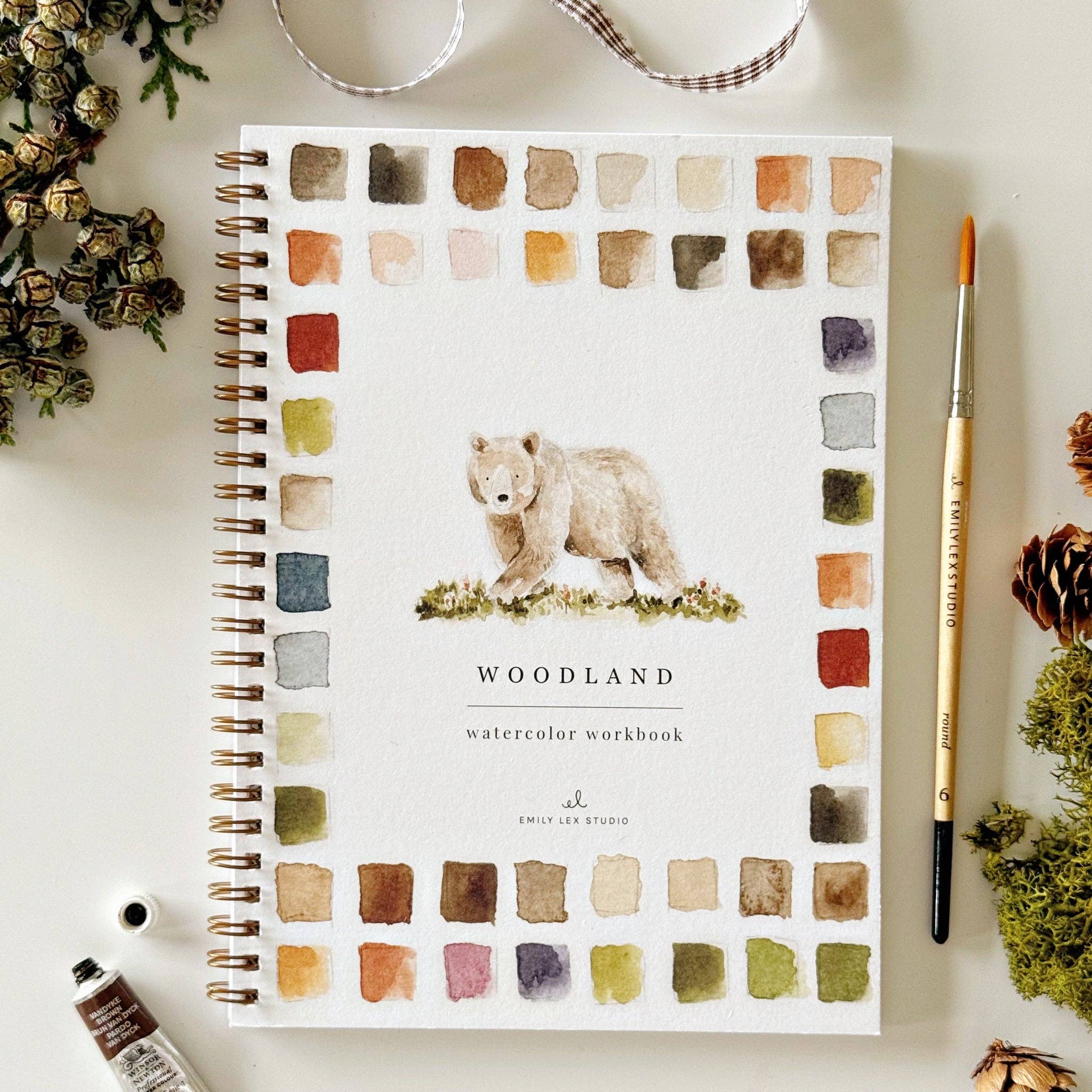 Woodland Watercolor Workbook - DIGS