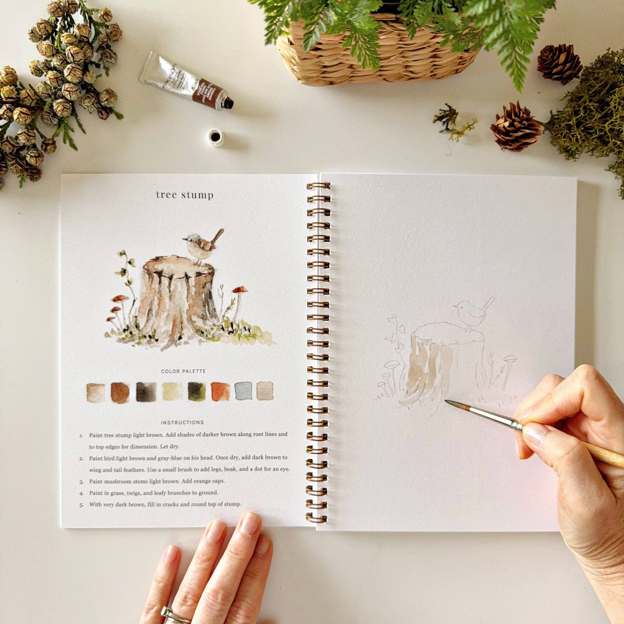 Woodland Watercolor Workbook - DIGS