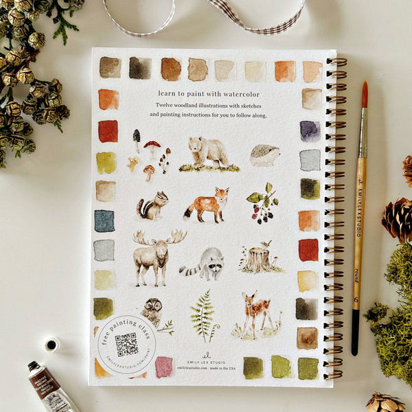 Woodland Watercolor Workbook - DIGS