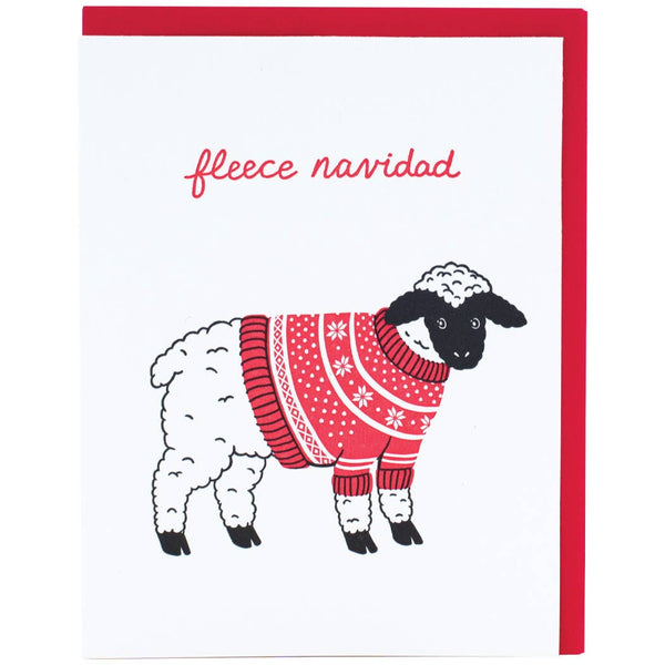 Wooly Sheep Sweater Christmas Card - DIGS
