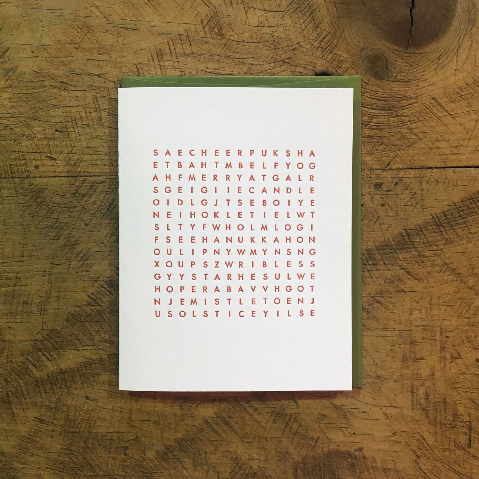 Word Search Holiday Cards - DIGS