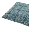 Woven Cotton Pillow With Embroidered Grid - DIGS