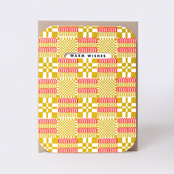 Woven Warm Wishes Holiday Card - DIGS