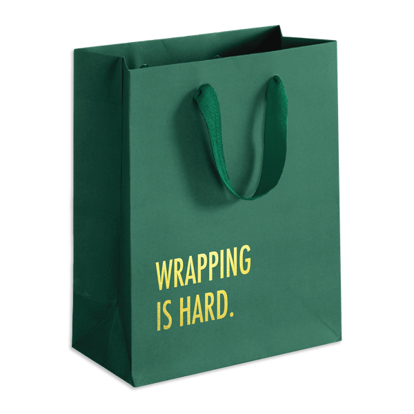 Wrapping is Hard Gift Bag - Green - DIGS