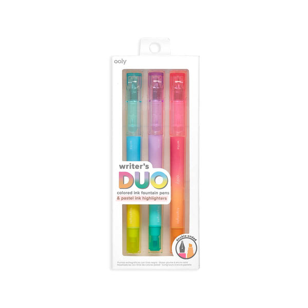 Writer's Duo Double - Ended Fountain Pens + Highlighters - DIGS