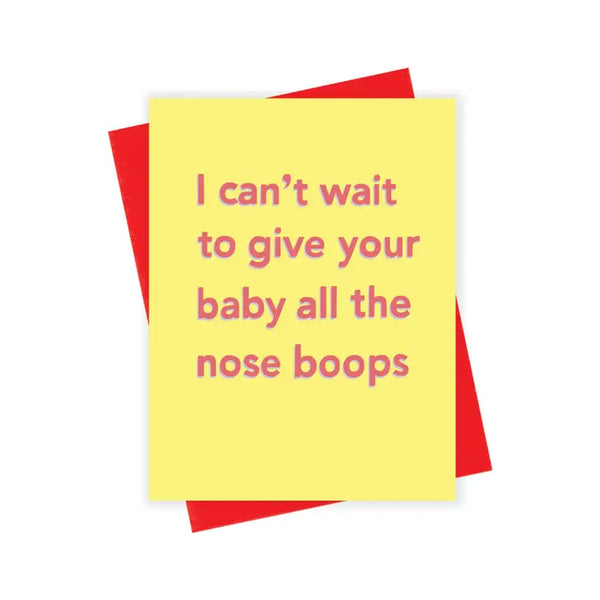 Nose Boops Baby Card