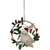 Wool Felt Owl in Wreath Ornament