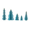 Honeycomb Paper Folding Trees Set of 5