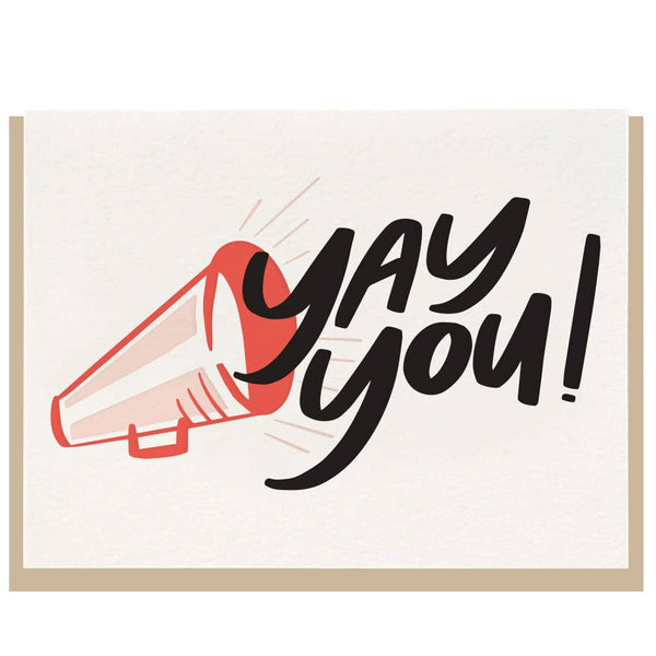 Yay You Letterpress Congratulations Card - DIGS