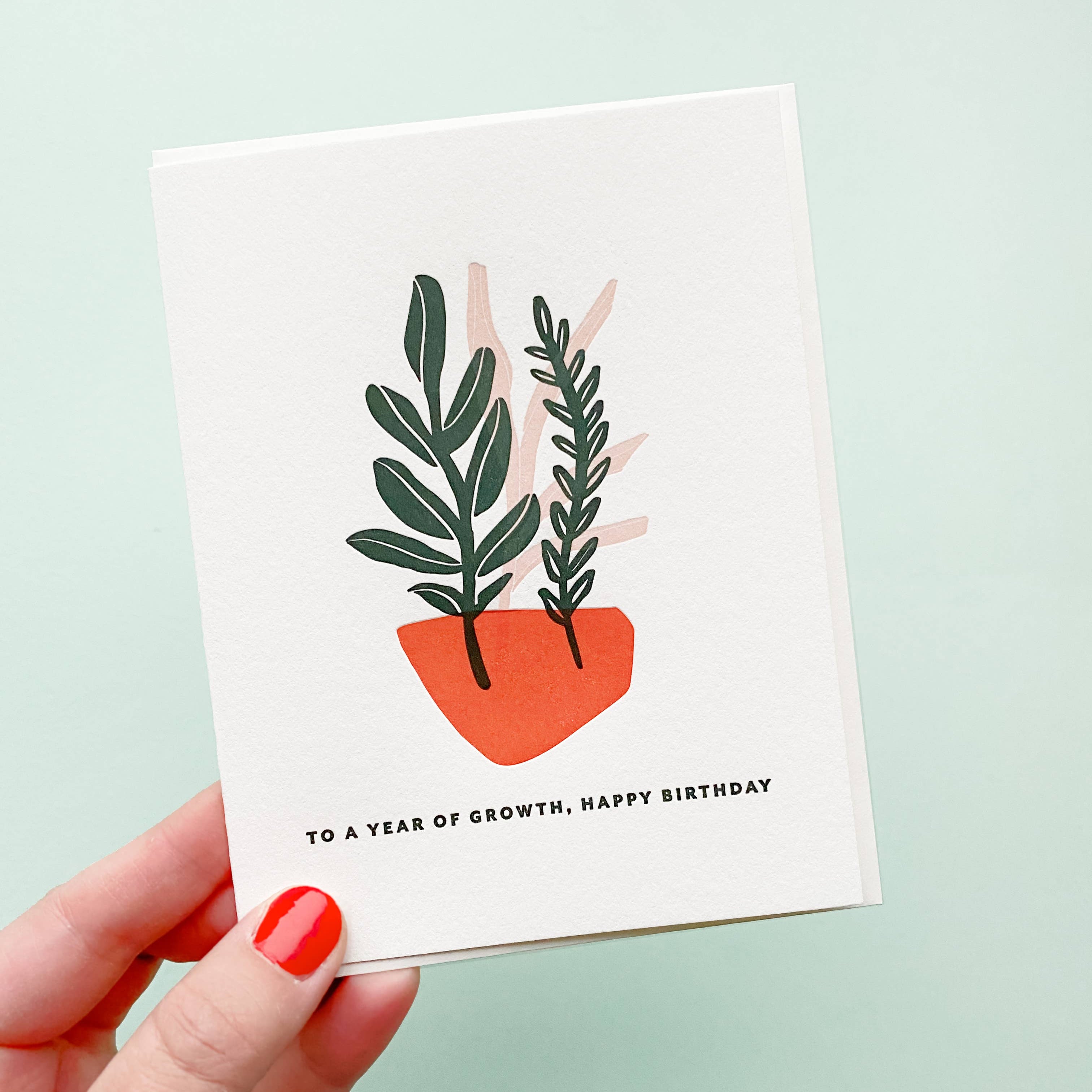 Year of Growth Letterpress Birthday Card - DIGS