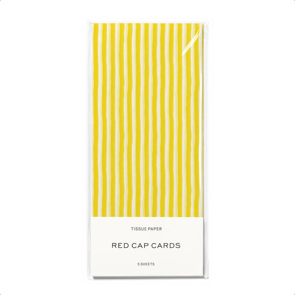 Yellow Stripe Tissue Paper - DIGS