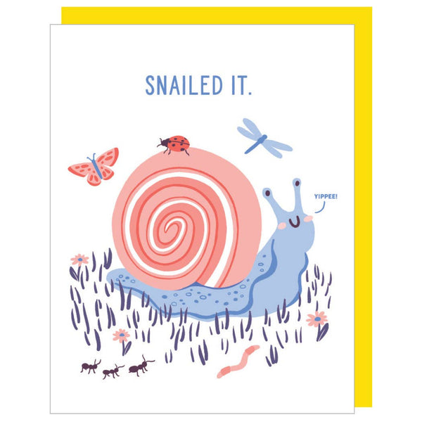 Yippee Snail Congrats Card - DIGS