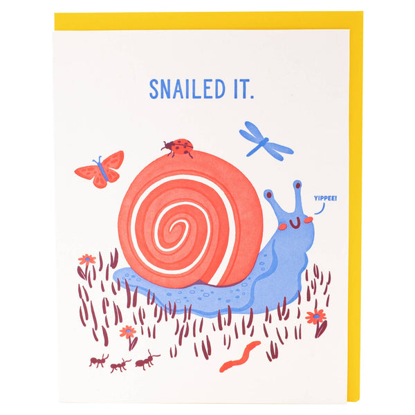 Yippee Snail Congrats Card - DIGS