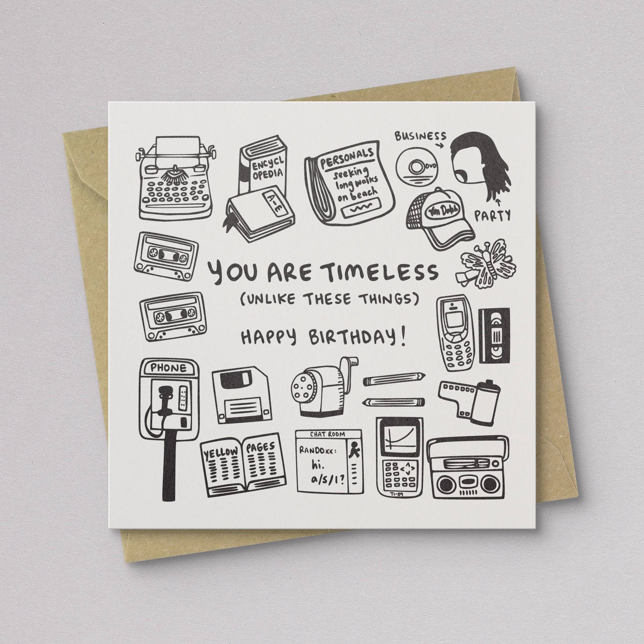 You Are Timeless Birthday Card - DIGS