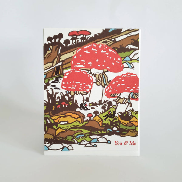 You & Me Mushroom Love Card - DIGS