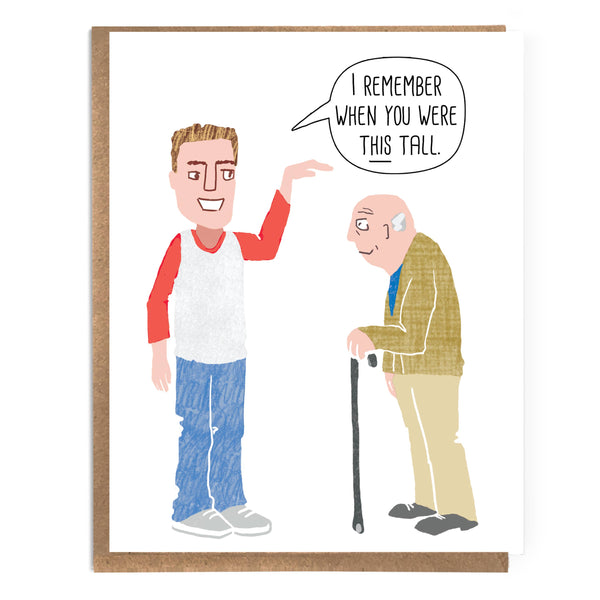 You Were This Tall Birthday Card - DIGS