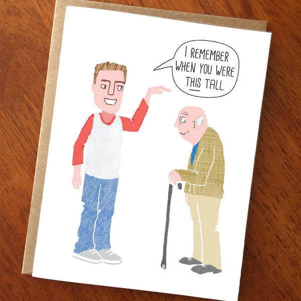 You Were This Tall Birthday Card - DIGS