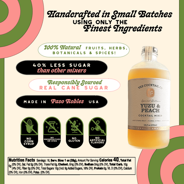Yuzu & Peach Cocktail Mixer - DIGS