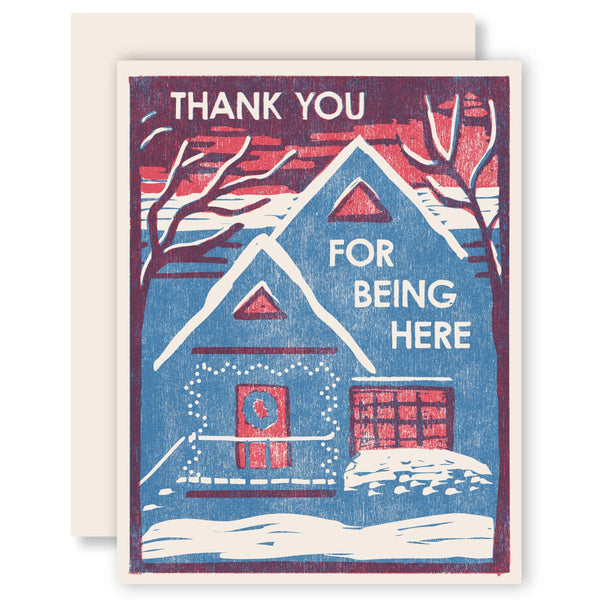 Thank You For Being Here Card