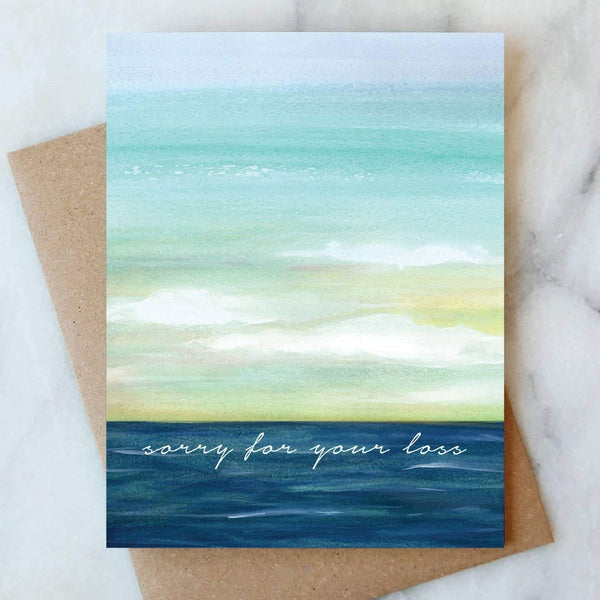 Ocean Sorry For Your Loss Card - DIGS