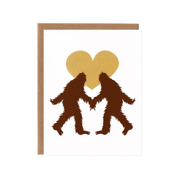 Sasquatch in Love Card