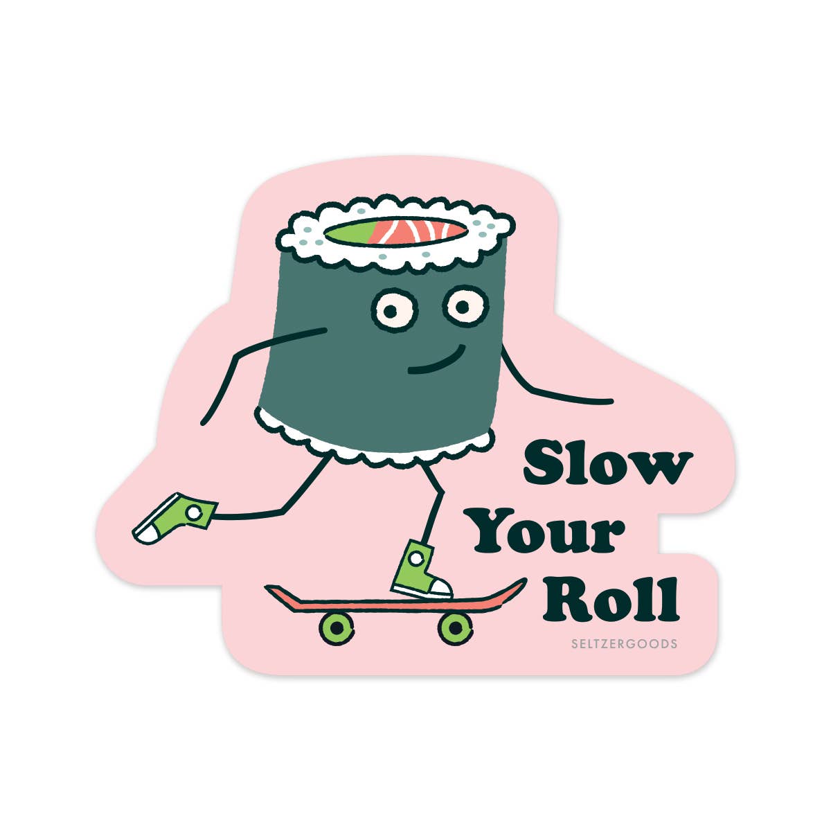 Slow Roll Sushi Sticker