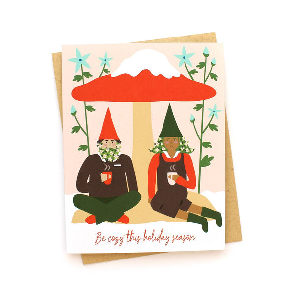Cozy Gnomes Holiday Card