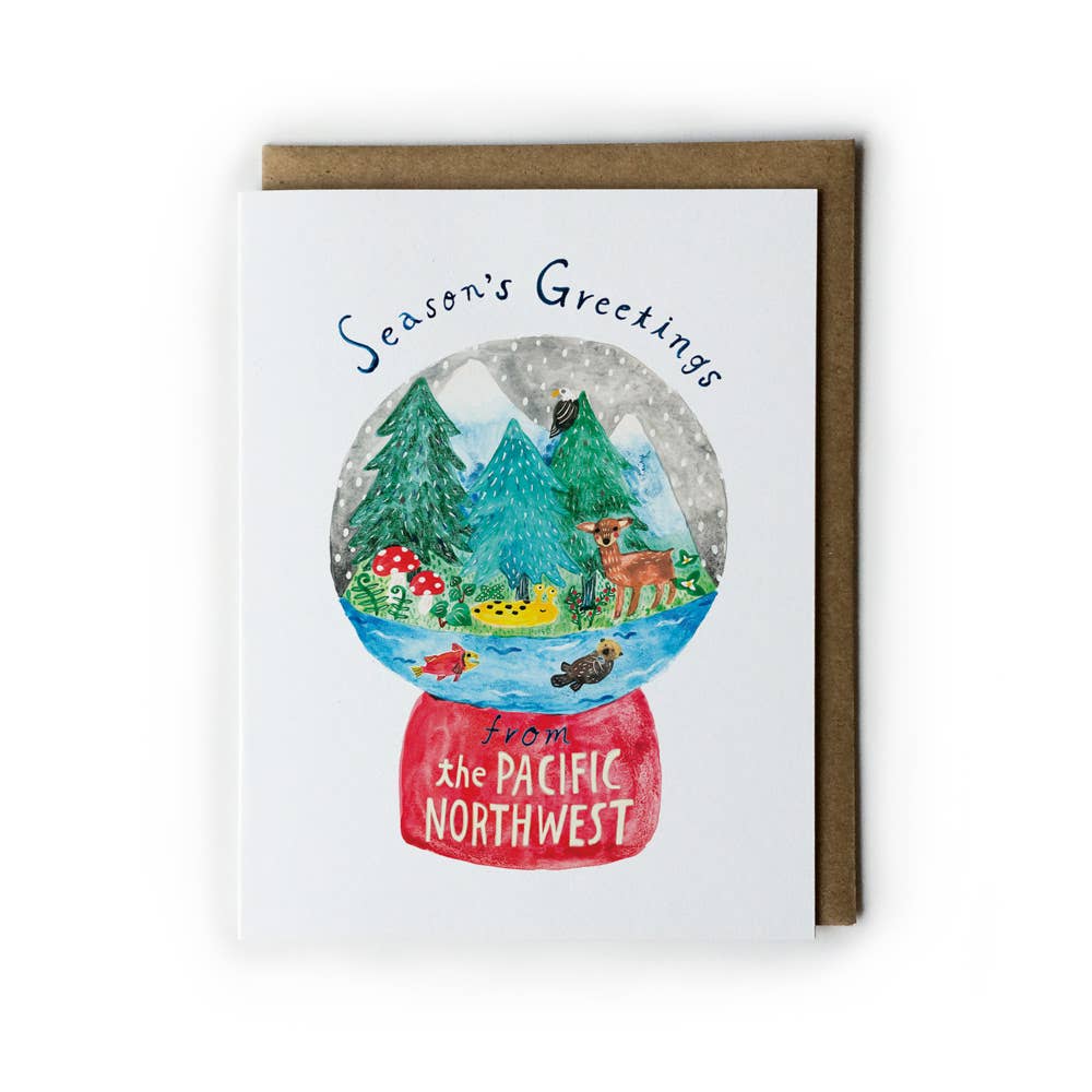 PNW Snow Globe Card