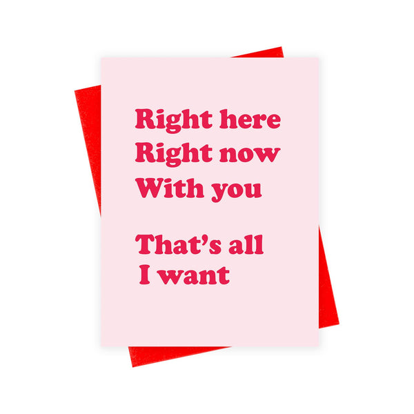 Right Here Love Card