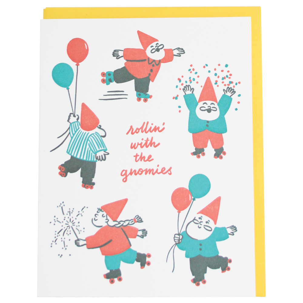 Gnomies Birthday Card - DIGS