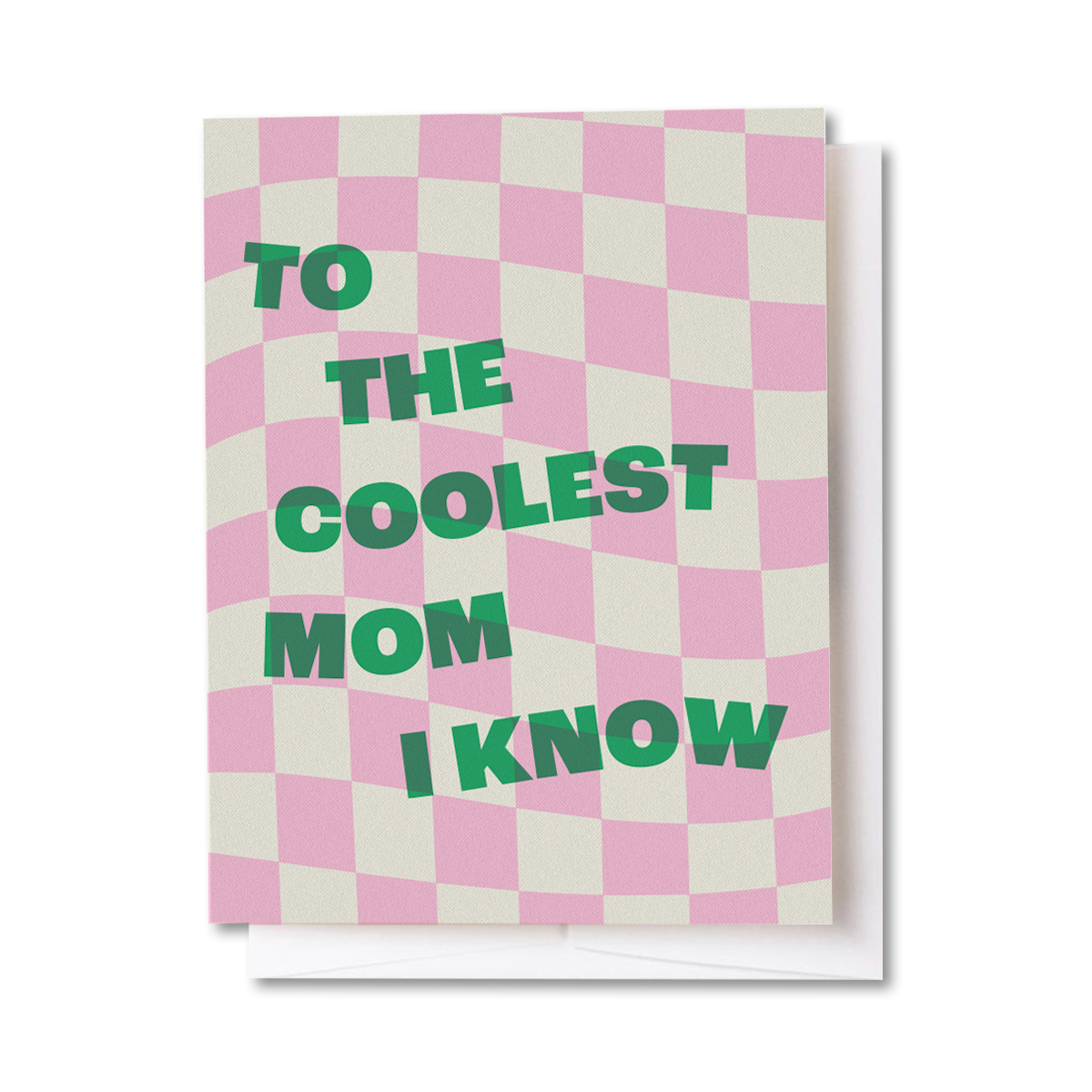 Coolest Mom Checkered Card