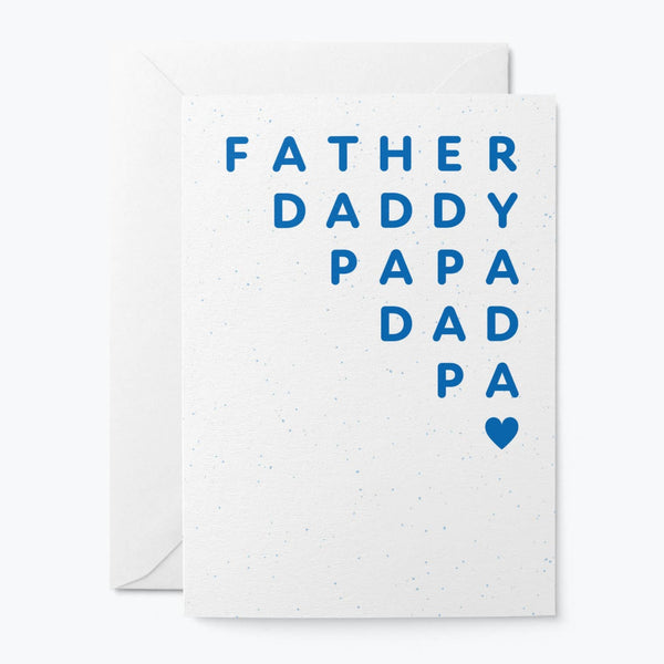 Father Daddy Papa Dad Pa Card