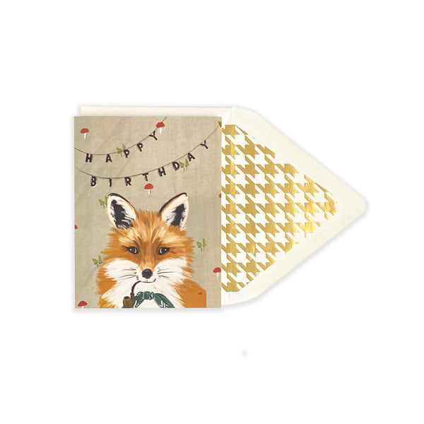 Distinguished Fox Happy Birthday Card - DIGS