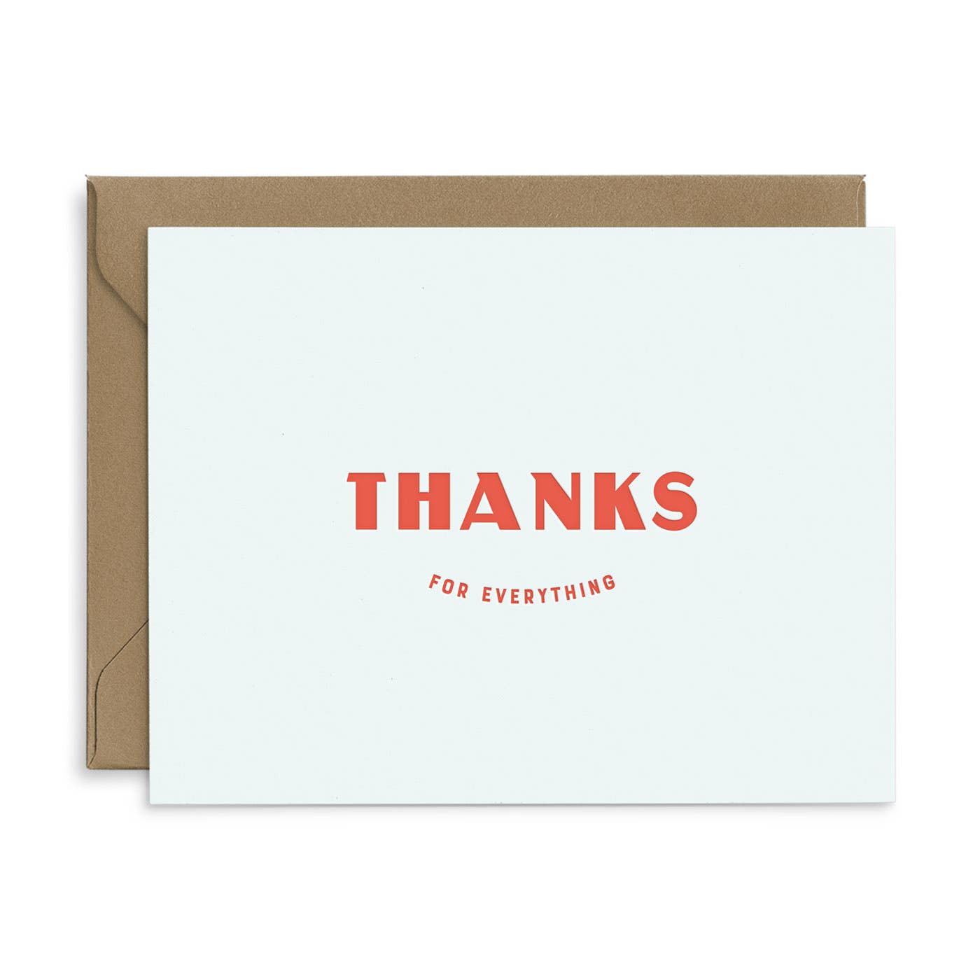 Thanks For Everything Thank You Card