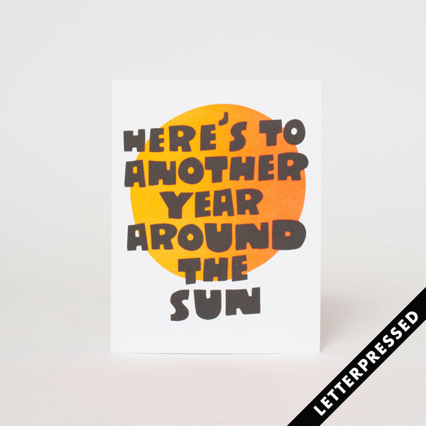 Around The Sun Birthday Card