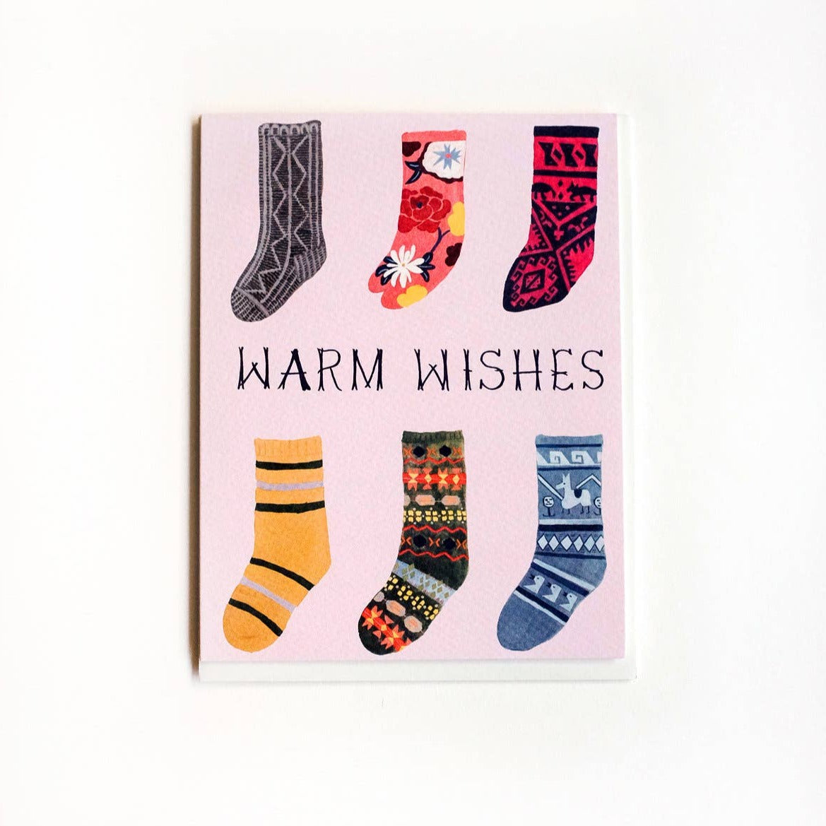 Warm Wishes Socks Card