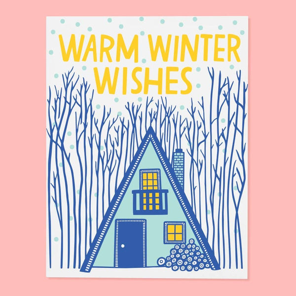 Cabin Winter Card