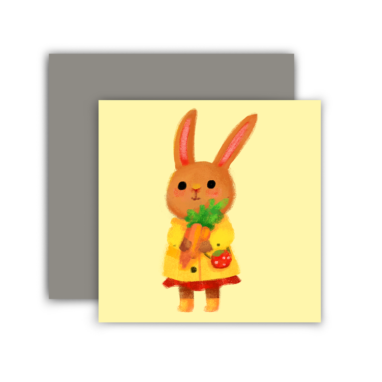 Brown Bunny Mini Card - DIGS