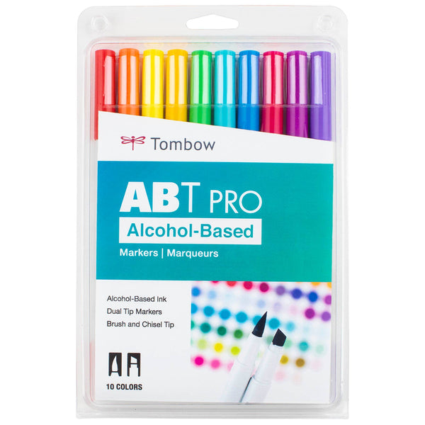 ABT PRO Alcohol-Based Art Markers: Bright Palette 10-Pack
