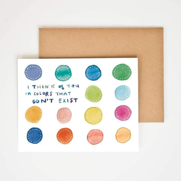 I Think Of You In Colors Card - DIGS