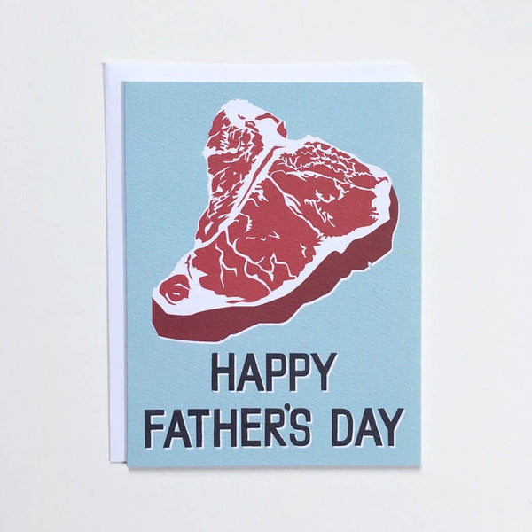 Happy Father's Day T-Bone Steak Card