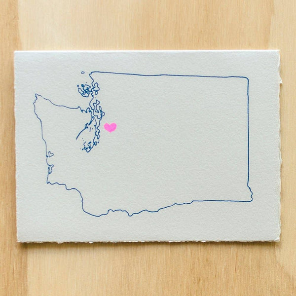 Washington Map Card