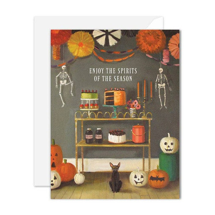 Enjoy The Spirits Of The Season Halloween Card