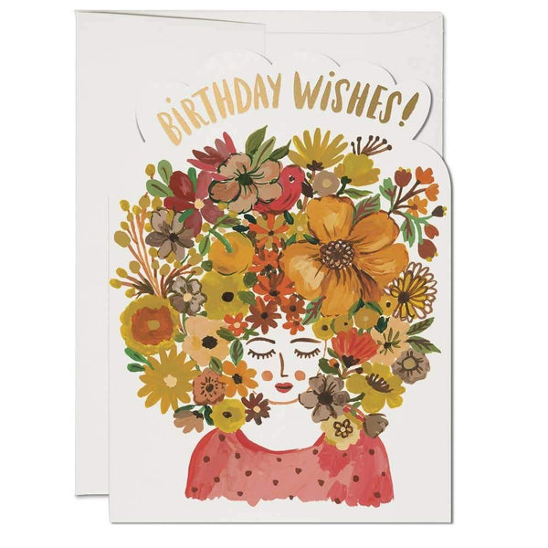 Red Cap Cards - Floral Tresses - DIGS