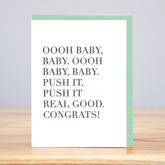 Ooh Baby, Baby Congrats Card