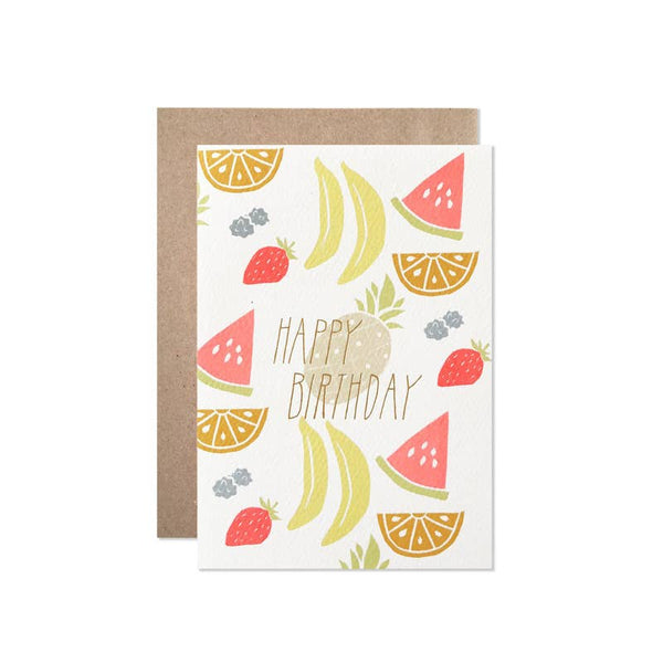 Birthday Neon Fruit Card