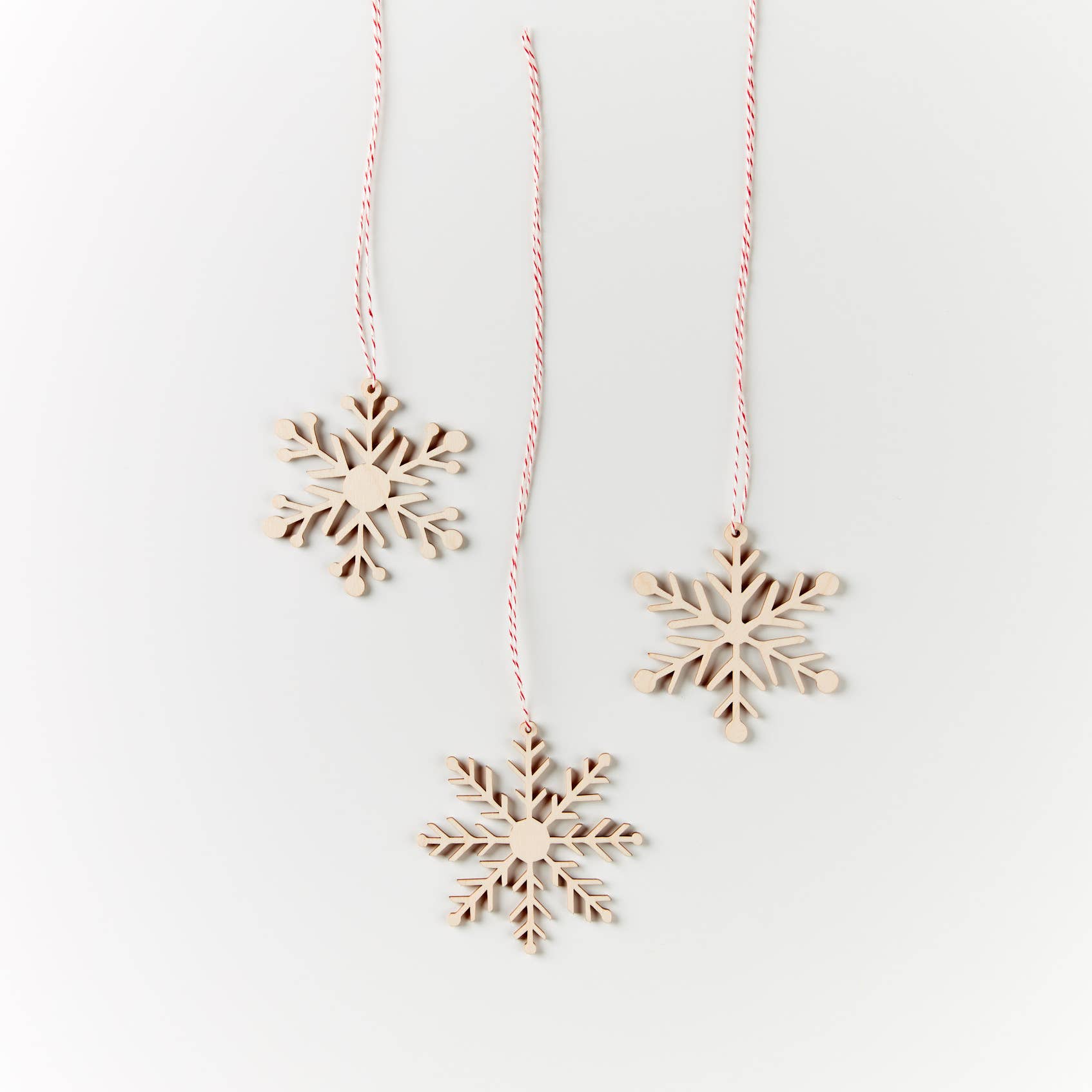 Simple Snowflake Ornaments